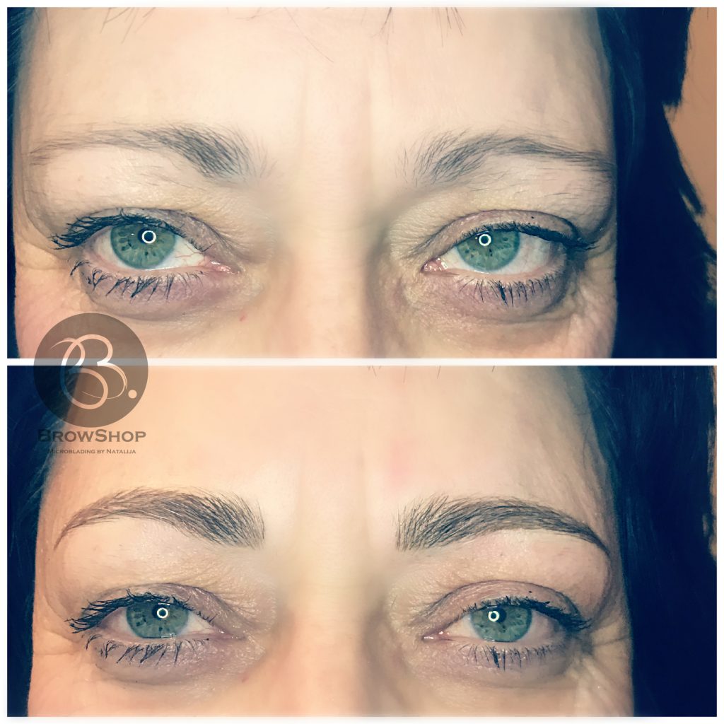Semi-permanent makeup by Natalija Epsom client portoflio transformation